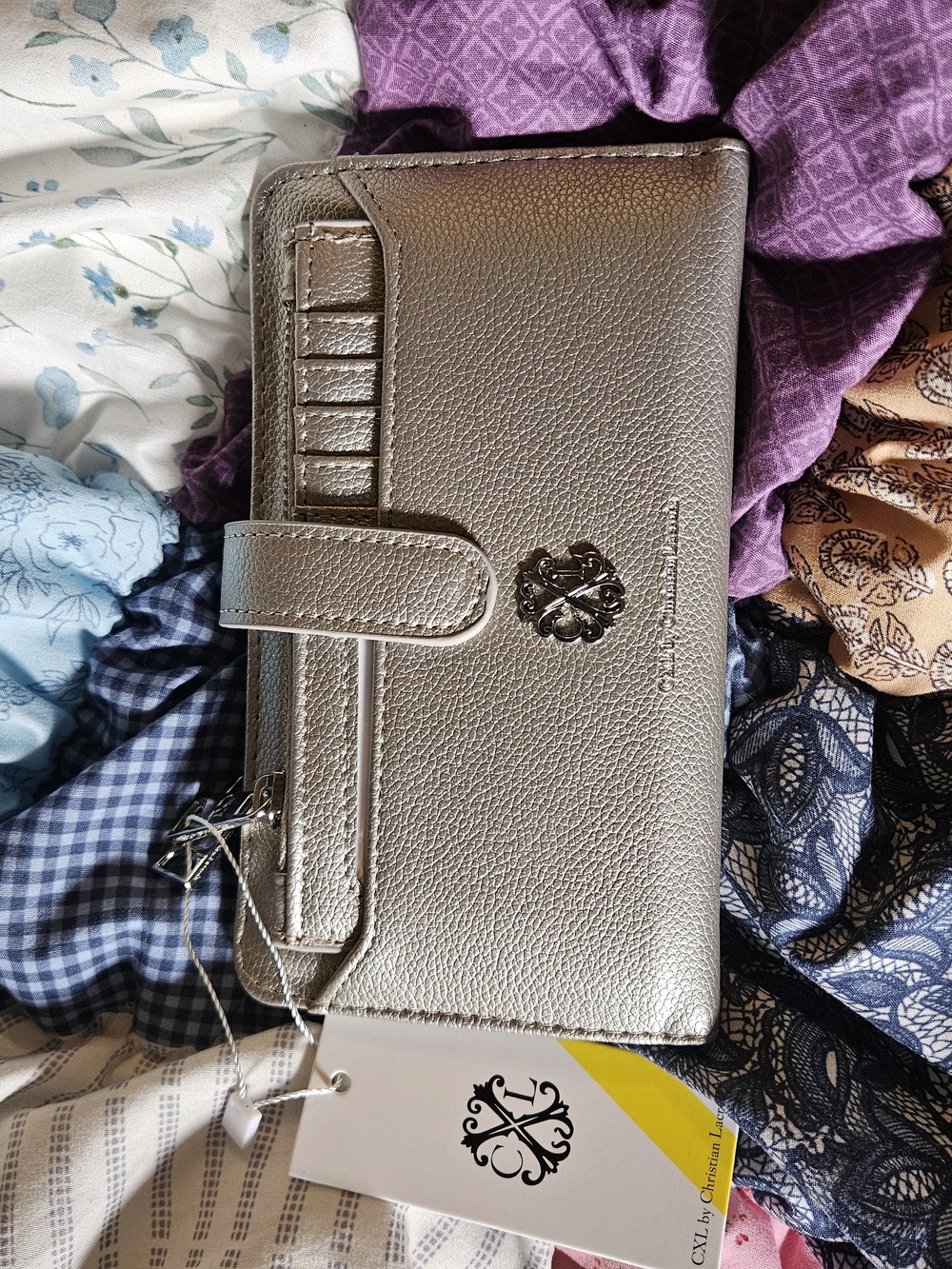 Christian Lacroix Metallic Silver Women's Wallet